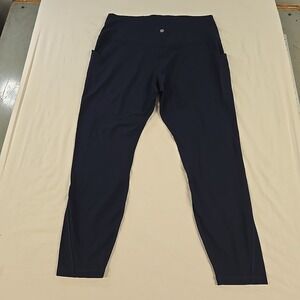 Lululemon Align Pants Leggings Size 14 Navy Blue Gym Running Athleisure Wear